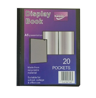 A5 Display Book 20 Pocket