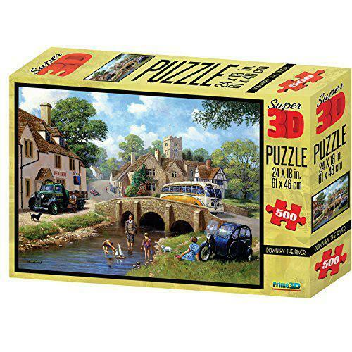 Down By The River 3D Jigsaw Puzzle 500pc (Was €17.00, Now €7.50)