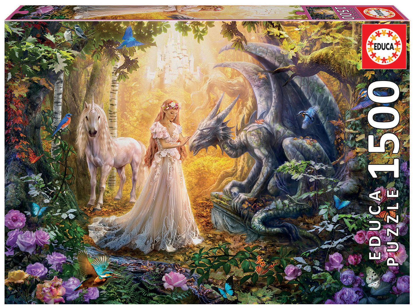 Dragon Princess and Unicorn Jigsaw Puzzle 1500pc (Was €24.00, Now €12.00)