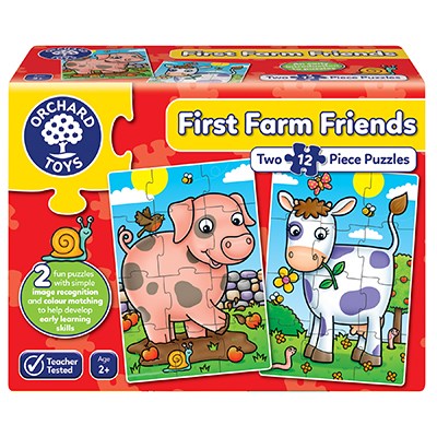 First Farm Friends Jigsaw Puzzle 12pc -2 in a Box