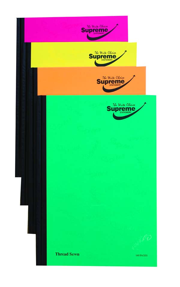 A4 Hardback Notebook 160 Page Neon