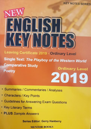 New English Key Notes for LC 2019 Ordinary Level NOW €3