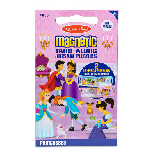 Take Along Magnetic Jigsaw Puzzles - Princesses 15pc