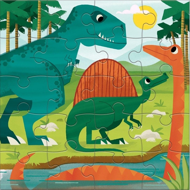 Magnetic Jigsaw Puzzle 20pc Mighty Dinosaurs (2pack)