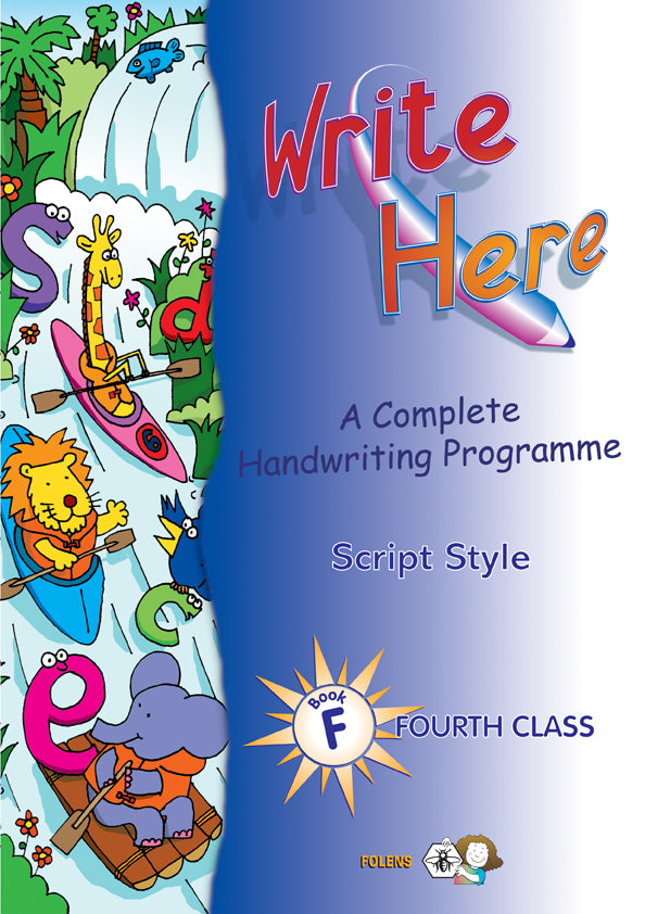 Write Here F 4th Class Script Style