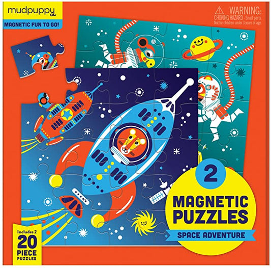 Magnetic Jigsaw Puzzle 20pc Space Adventure (2pack)