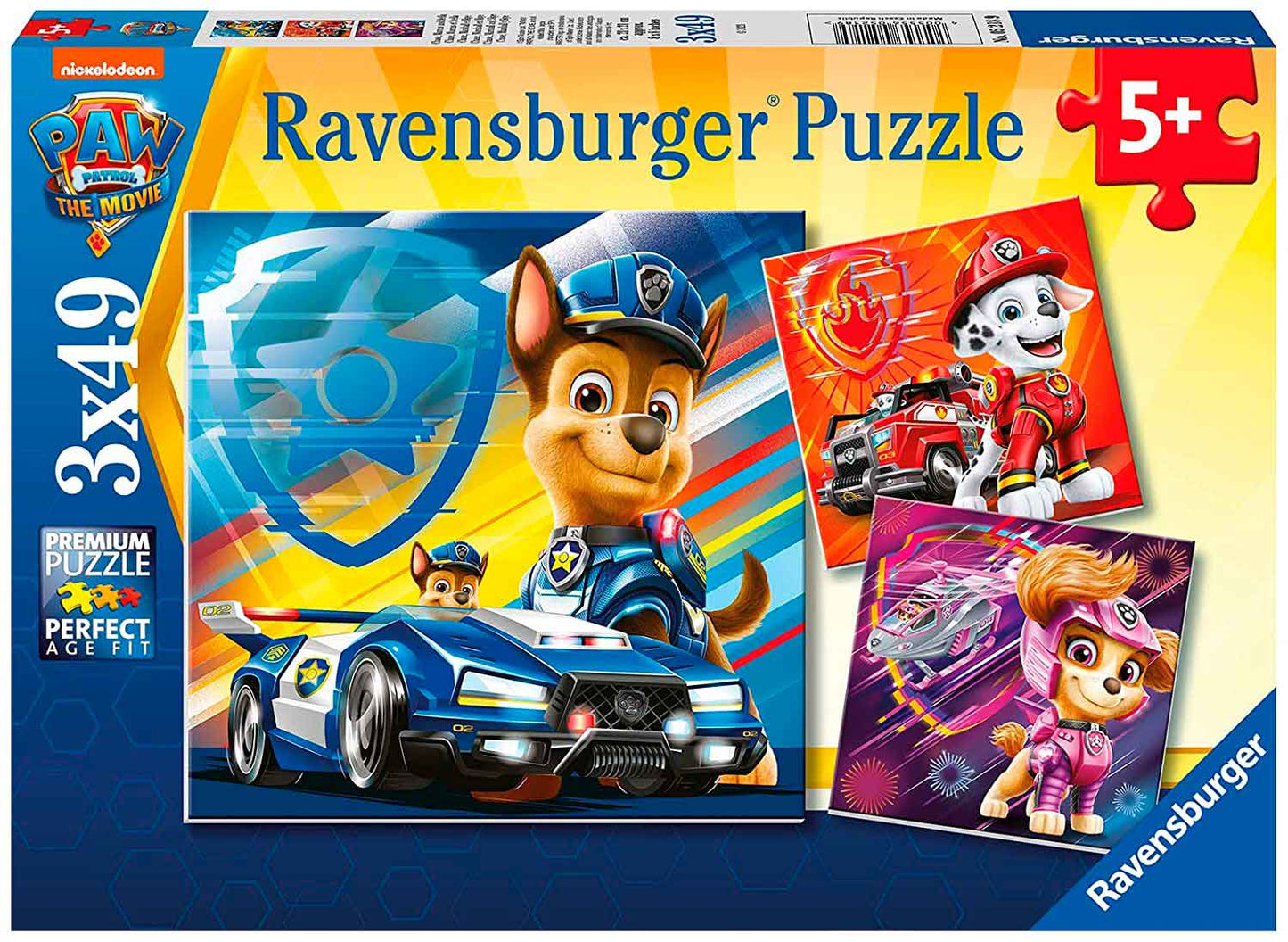 Paw Patrol: The Movie 3 in a Box Puzzle 49pc