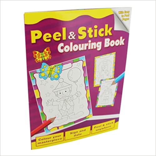 Peel And Stick Colouring Book
