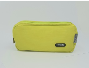 Double Pencil Case Lime Green