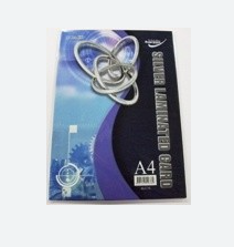 A4 Card Silver Laminated 10 Pack