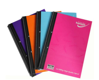 A4 Notebook Spiral 250 page