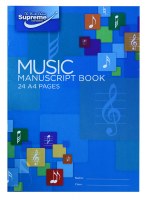 A4 Music Manuscript Book 24 Page