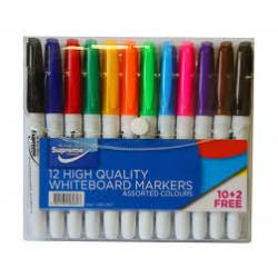 Whiteboard Markers 12 Pack Supreme