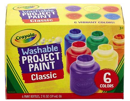 Washable Project Paint 6 Pack Crayola