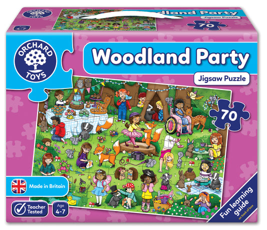 Woodland Party Talk About Jigsaw Puzzle 70pc