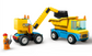 LEGO City Construction Trucks and Wrecking Ball Crane 60391